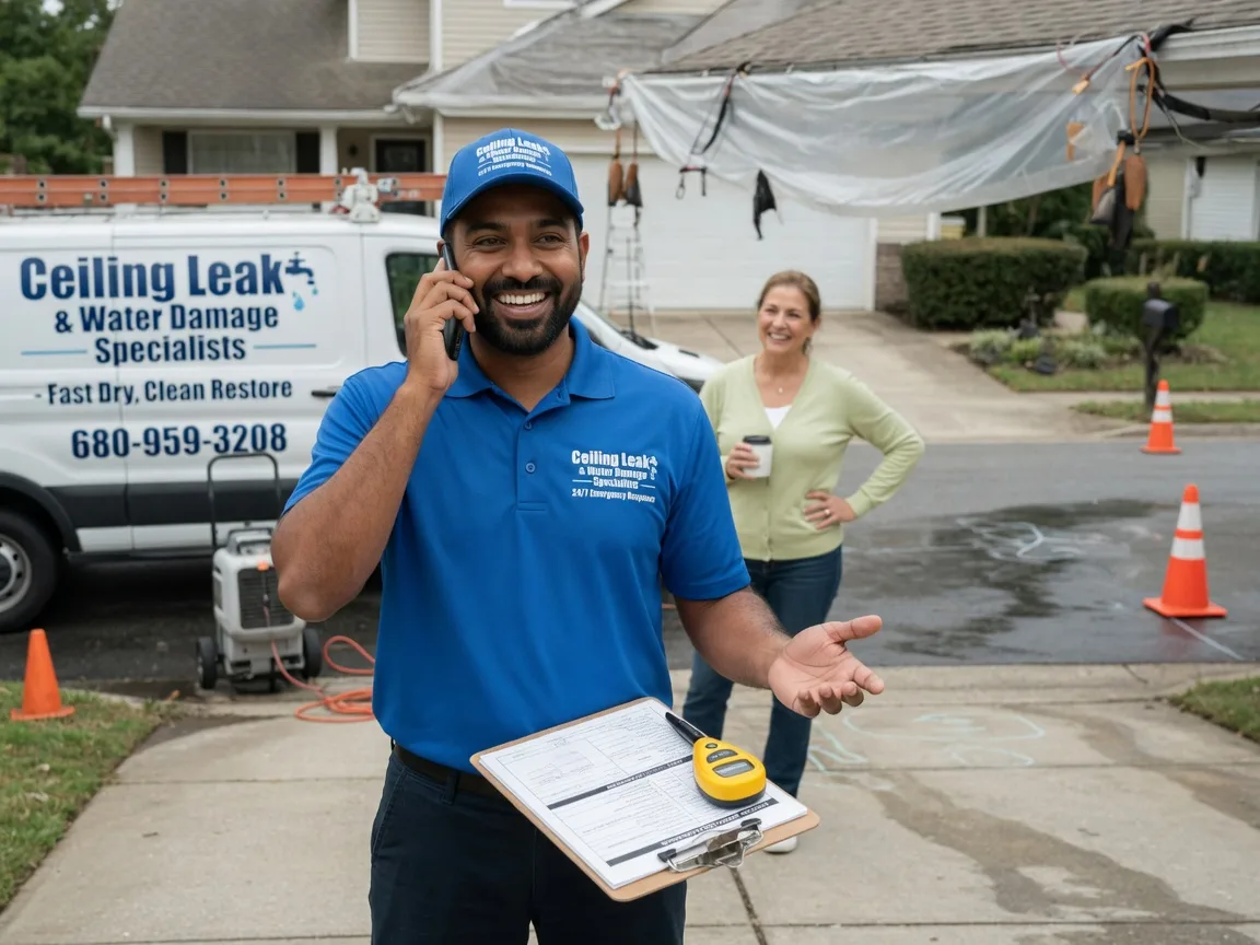 Ceiling Leak Cleanup Hammondsville, OH FAQs